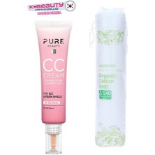 Pure Beauty, cc Krem, SPF50, Natural 30 ml + Watsons, Organik, Yuvarlak Makyaj Pamuğu 100 Adet
