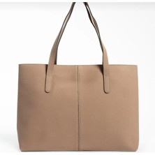 Legend Aksesuar Kadın Lakost Deri 2 Kollu Fermuarlı Büyük Boy Çanta Omuz Çantası, El Çantası, Laptop Çantası