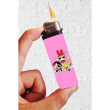Renkli Powerpuff Girls Baskılı Gazlı Çakmak, Şık ve Kullanışlı Tasarım