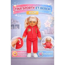Yıldırım Oyuncak Tina Sporty Et Bebek 45 cm | Eklem Hareketli, Oturabilen, Büyük Boy Gerçekçi Oyuncak Bebek