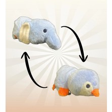 Top Rock Store Sevimli 27 cm Çift Taraflı Peluş Hayvanlar Oyun Arkadaşı Çevirince Dönüşür