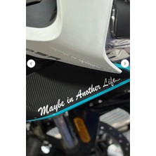 Banxtre Motosiklet ve Kask Için Beyaz Renk Maybe In Another Life Sticker (20CM)