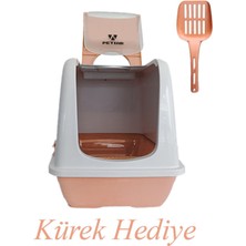 UltraMint Pembe Xxl Antibakteriyel Kedi Tuvaleti ve Otomatik Koku Giderici Kürek