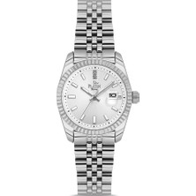 Platin Pierre HDS-PL-1249LA-A1 Takvimli Jubile Kordon Kadın Kol Saati