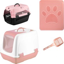 UltraMint Kedi Başlangıç Seti, Kapalı Tuvalet ve Taşıma Çantasıyla Güvenli ve Pratik Kullanım