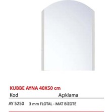 Leva House Alz Tek Ayna 40 x 50 cm Kubbe ( AY5250 )