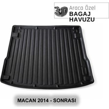 Elorcar Porsche Macan 2014 - Sonrası 3D Bagaj Havuzu
