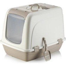 UltraMint Geniş Kapalı Kedi Tuvaleti Xxl Boy, Hediye ile Konforlu Kullanım