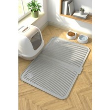 UltraMint Yıkanabilir Silikon Kedi Kumu Paspası, Havuzlu, 40X60 Cm, Büyük Boy