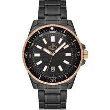 Platin Pierre HDS-PL-1221GA-R2 Çelik Kordon Takvimli Erkek Kol Saati