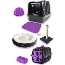 UltraMint Konforlu Kapalı Kedi Tuvaleti ve Çok Amaçlı Oyun Seti