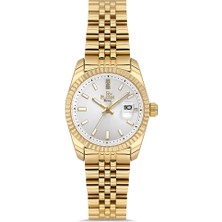 Platin Pierre HDS-PL-1249LA-B1 Takvimli Jubile Kordon Kadın Kol Saati