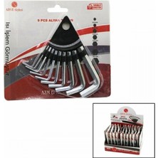 Marsilyan 10 Parça  Kartlı Alyan Anahtar Takım SETİ120MM-NO-1.5-10 (4887)