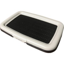 UltraMint Elekli Akıllı Açık Köpek Tuvaleti, Siyah Beyaz, Pratik ve Havalı Tasarım