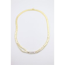 Beta Moda Hub Fermuar Kolye - Altın