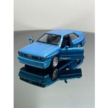 Scowetto Audi Quattro 1:32 Ölçek Metal Çek Bırak Model Araba 12 cm
