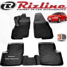 Normadia Grande Punto ve Evo 3D Paspas Seti Siyah 2006-2017, 4'lü Havuzlu Set