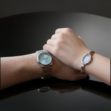 Qulothes Sevgili Çift Saati Set Lüks Çelik Kordon  Special Lover