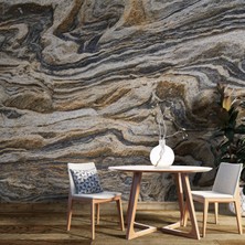 Grown Koyu Renkli Mermer Desenli Duvar Kağıdı - Mutfak ve Banyo