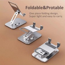 Normadia Katlanabilir Yükseklik Ayarlı Metal Masaüstü Telefon ve Tablet Tutucu