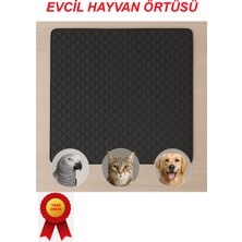 UltraMint Yıkanabilir Siyah Baklava Desenli Evcil Hayvan Alt Örtüsü, Rahat ve Şık Kullanım