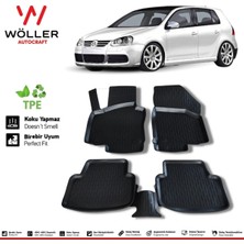 Normadia Volkswagen Golf 5 2004-2008 3D Havuzlu Paspas, Temiz ve Koruyucu Set