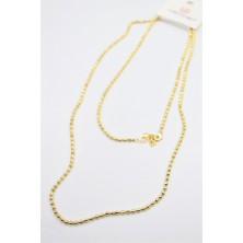 Beta Moda Hub Dorika Zincir Kolye- 90 cm - Altın