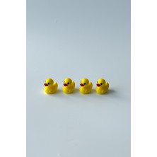 Normadia Renkli 4'lü Mini Ördek Araç Torpido Süsü Seti