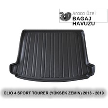 Elorcar Renault Clıo 4 Sport Tourer (Yüksek Zemin) 2013 - 2019 3D Bagaj Havuzu