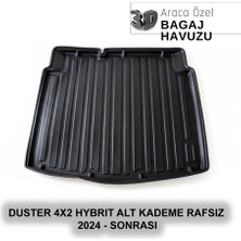 Elorcar Renault Duster 4x2 Hybrıt Alt Kademe Rafsız   2024 - Sonrası 3D Bagaj Havuzu