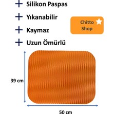UltraMint Renkli Silikon Kedi Tuvalet Paspası, Kaymaz ve Pratik Kullanım