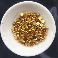 Boncukcu Abla Yarım Inci Gold Yapıştırma Inci 10 Ml. 50 Gram (200 Adet) B:2