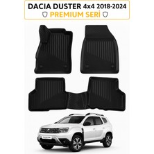 Normadia 4x4 Duster 2018-2024 3D Havuzlu Oto Paspas Premium Set