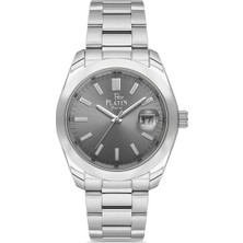 Platin Pierre HDS-PL-1200GA-A9 Çelik Kordon Takvimli Erkek Kol Saati