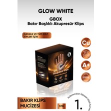 Glow White Bakır Destekli Stres Önleme,Baş Ağrısı Gidermeye Yardımcı Akupresür Klips Gbox- Saf Bakır - Siyah