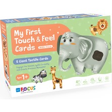 Blue Focus Dokun & Hisset Kartlar - 6 Hayvan Şekilli Kart - Çiftlik Hayvanları