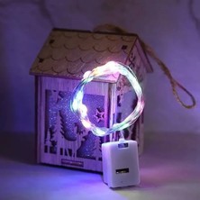 MYK Hediye ve Sanat Atölyesi 1 Metre Peri LED Mini Güç Kutulu Dekoratif LED Piller Dahildir 1 Adet