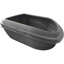 UltraMint Pratik ve Şık Elektrikli Açık Kedi Tuvaleti - Antrasit Renk