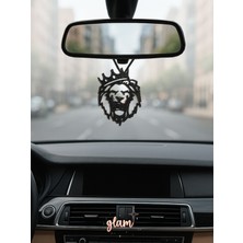 Normadia Kral Taçlı Aslan Burcu ve Galatasaray Temalı Araba Dikiz Aynası Süsü