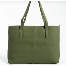 Legend Aksesuar Kadın Lakost Deri 2 Kollu Fermuarlı Büyük Boy Çanta Omuz Çantası, El Çantası, Laptop Çantası