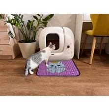 UltraMint Elekli Kedi Kumu Paspası, Desenli, 45X60 Cm, Pratik ve Şık Kullanım