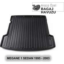 Elorcar Renault Megane 1 Sedan 1995 - 2003 3D Bagaj Havuzu