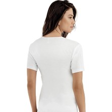 Şahinler MB013 Kadın Ribana Dantelli Kısa Kol Atlet No.64 (3xl)