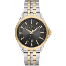 Platin Pierre HDS-PL-1303GA-D2 Çelik Kordon Takvimli Erkek Kol Saati