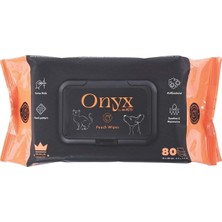 M-Pets Onyx Şeftali Kokulu Kedi ve Köpekler Için Temizleme Mendili 80Lİ