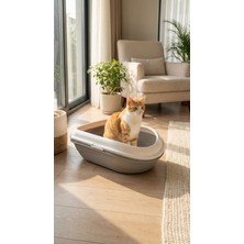UltraMint Elekli Kedi Tuvaleti, Hijyenik ve Kolay Temizlenebilir Tasarım