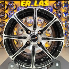 Slk Jant 4 Adet SLK-2049 5.5*13 4*100 ET35 73.1 Black Mack Jant (Takım)
