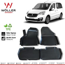 Normadia 3D Havuzlu Paspas 2008-2019 Peugeot Partner Için Yüksek Kalite