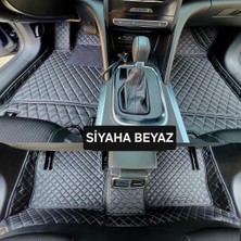 Normadia Diamond Siyah Beyaz Deri Paspas, Fiat Tipo ve Tempra Uyumlu, Şık Tasarım