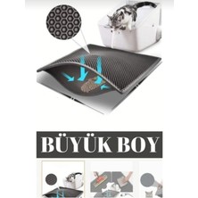 UltraMint Büyük Boy Elektrikli Kedi Tuvaleti Önü Paspası 80X60CM
